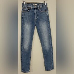 Re/Done High Rise Straight Denim Jeans Women’s Sz26